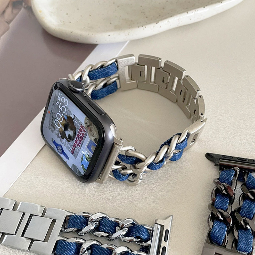 Y2K Denim Chain Apple Watch Band
