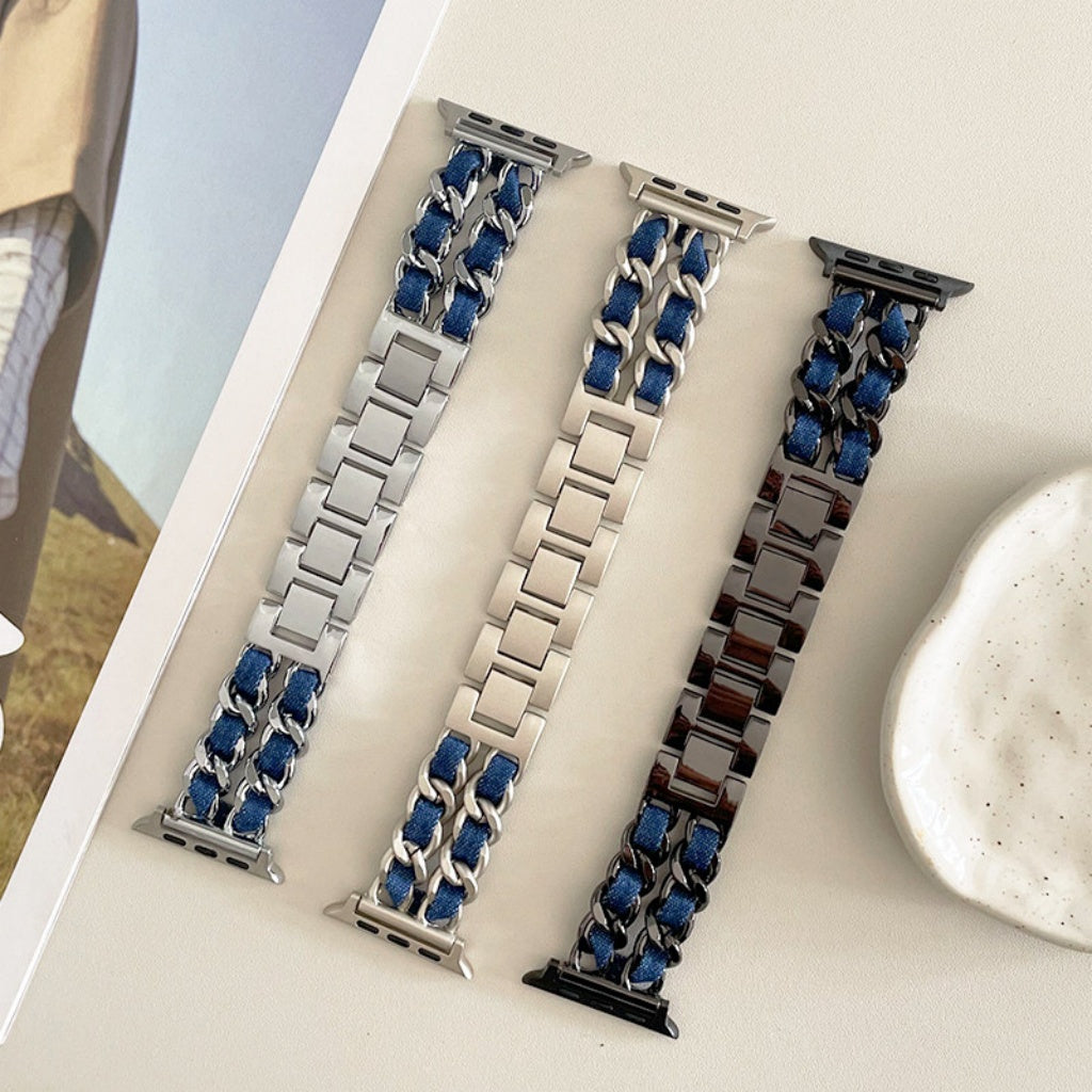 Y2K Denim Chain Apple Watch Band