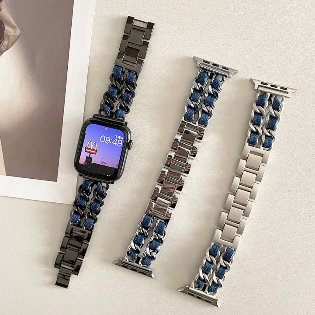 Y2K Denim Chain Apple Watch Band