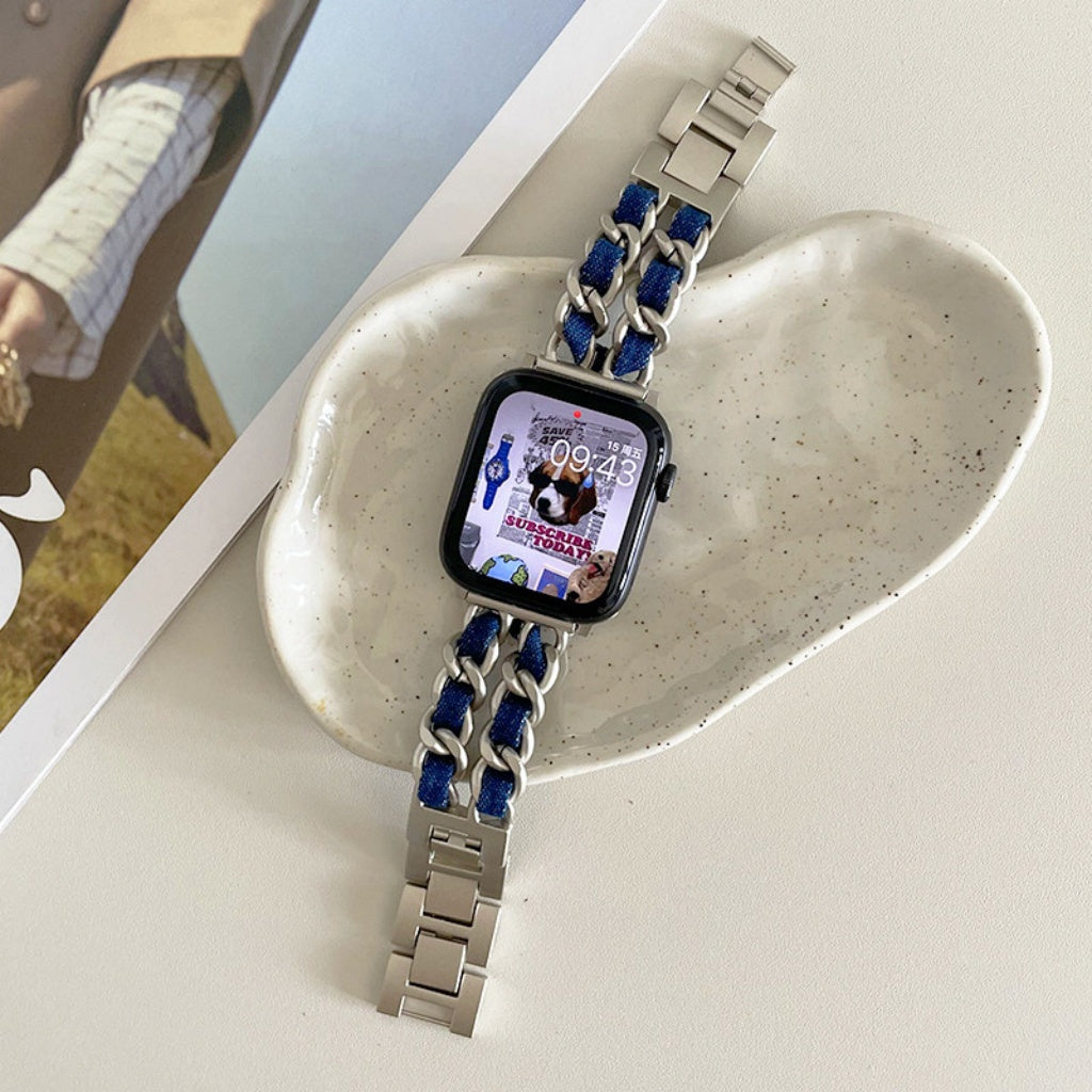 Y2K Denim Chain Apple Watch Band
