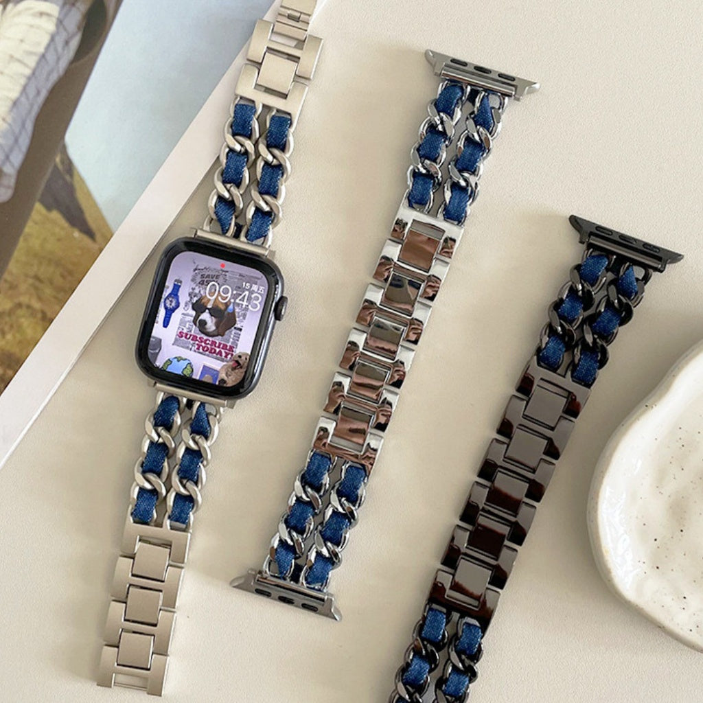 Y2K Denim Chain Apple Watch Band
