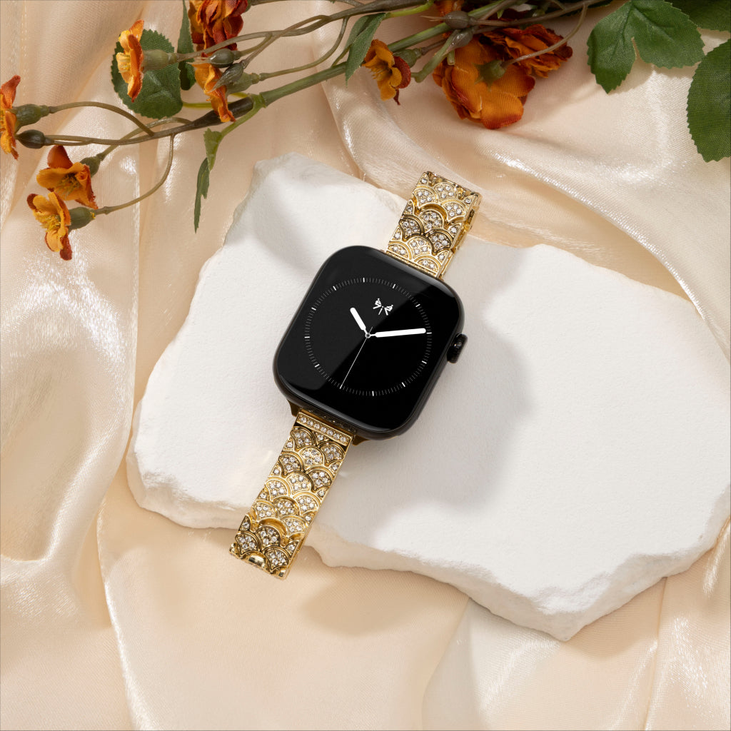 Merelle Scale Crystal Band For Apple Watch