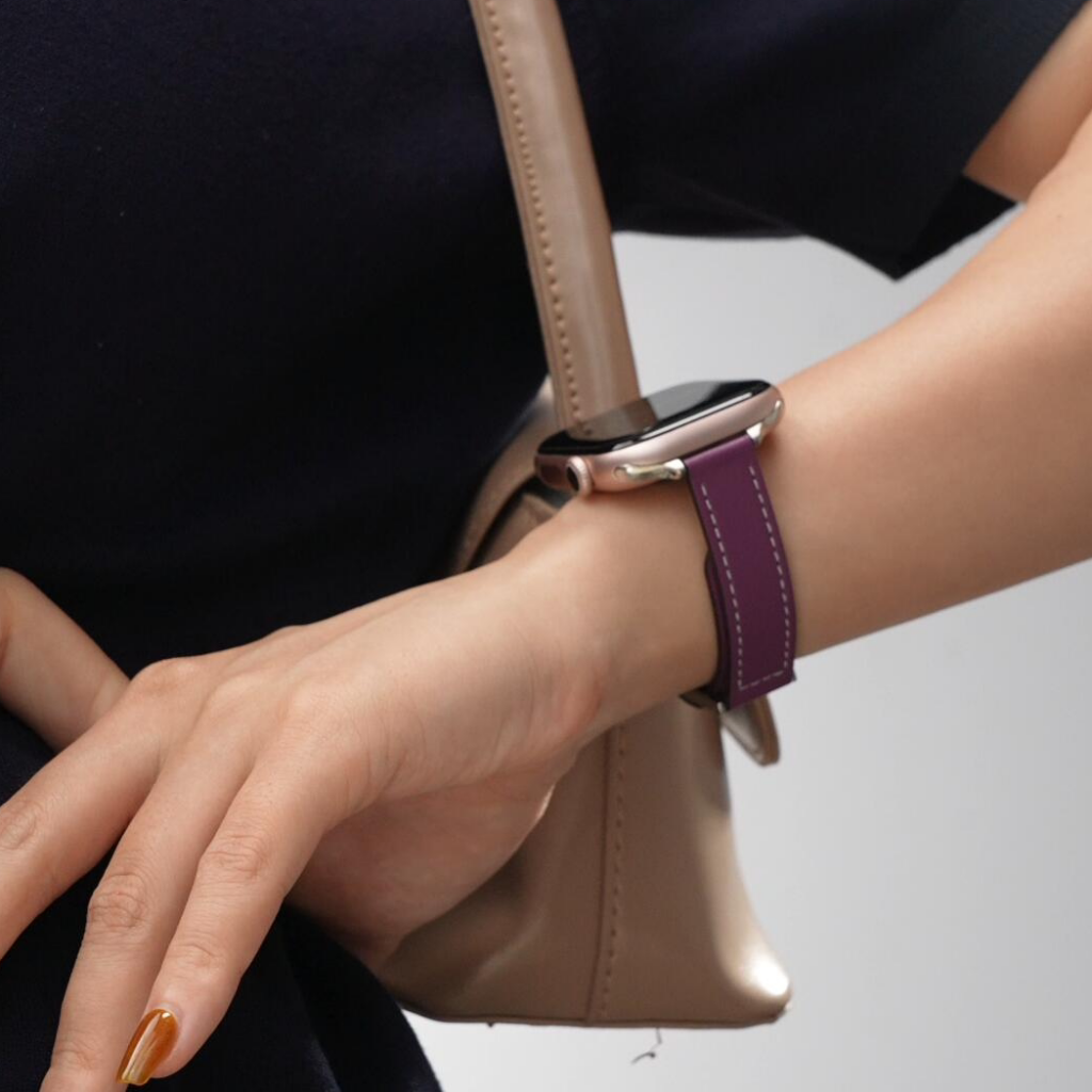 Veloura Leather Band for Apple Watch