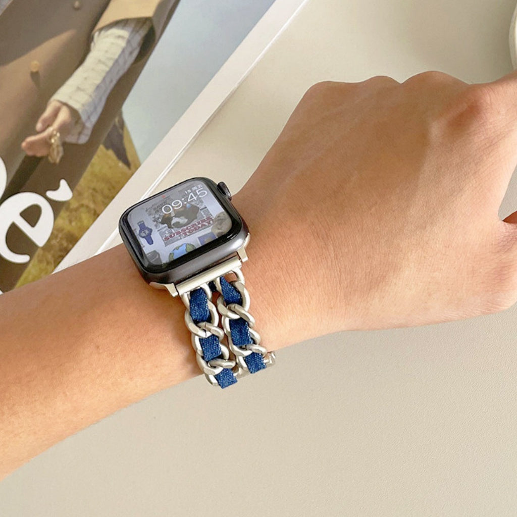 Y2K Denim Chain Apple Watch Band