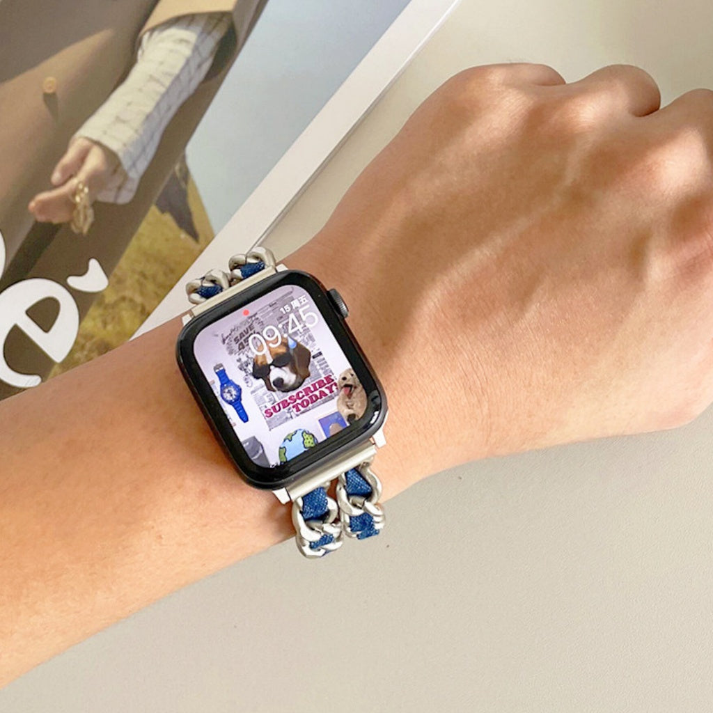 Y2K Denim Chain Apple Watch Band