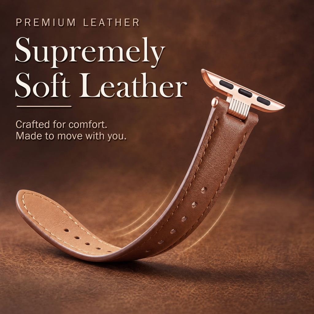 Cavelle Leather Band For Apple Watch