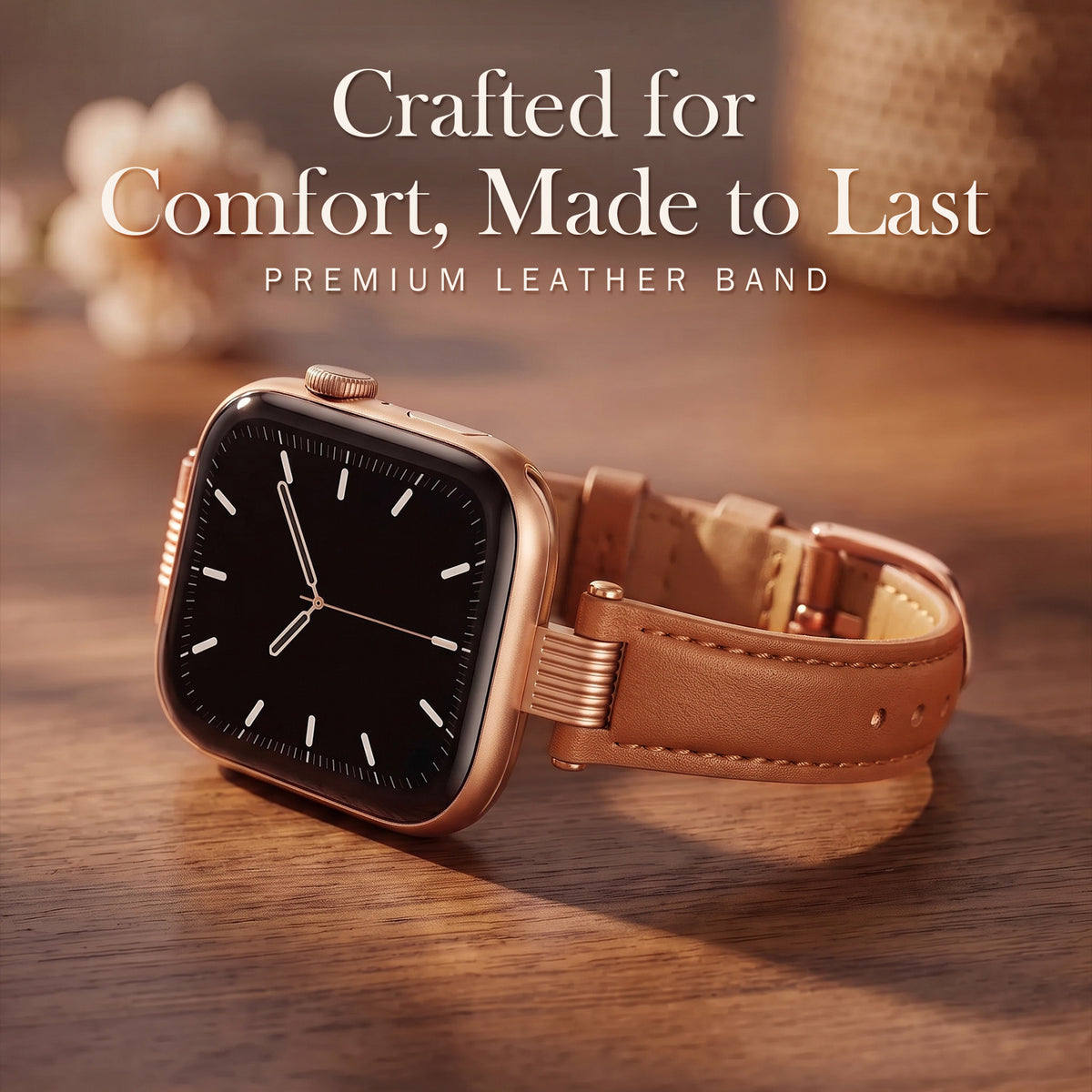 Cavelle Leather Band For Apple Watch