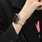 Evelina Jewelry Leather Band For Apple Watch