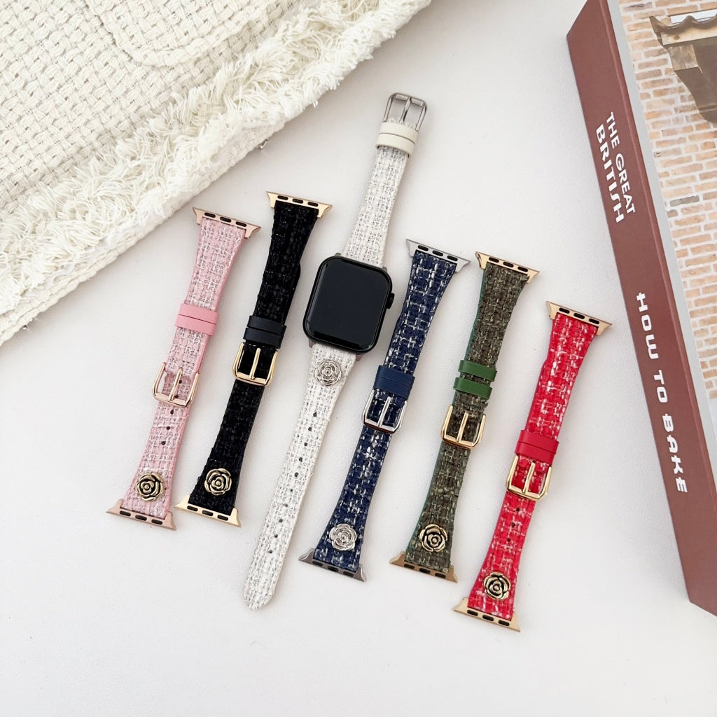 Rosalie Tweed Rose Band for Apple Watch