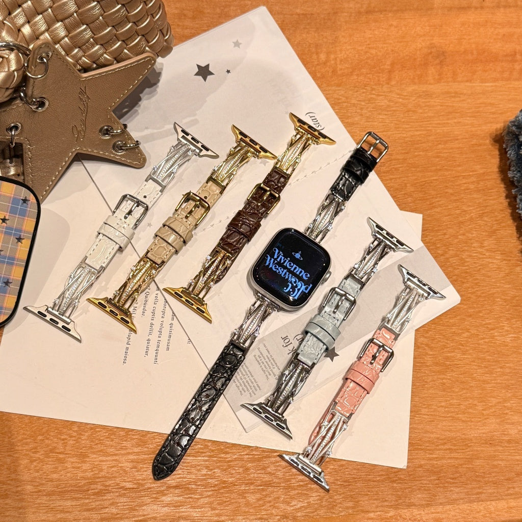 Stellar Orbit Leather Band For Apple Watch