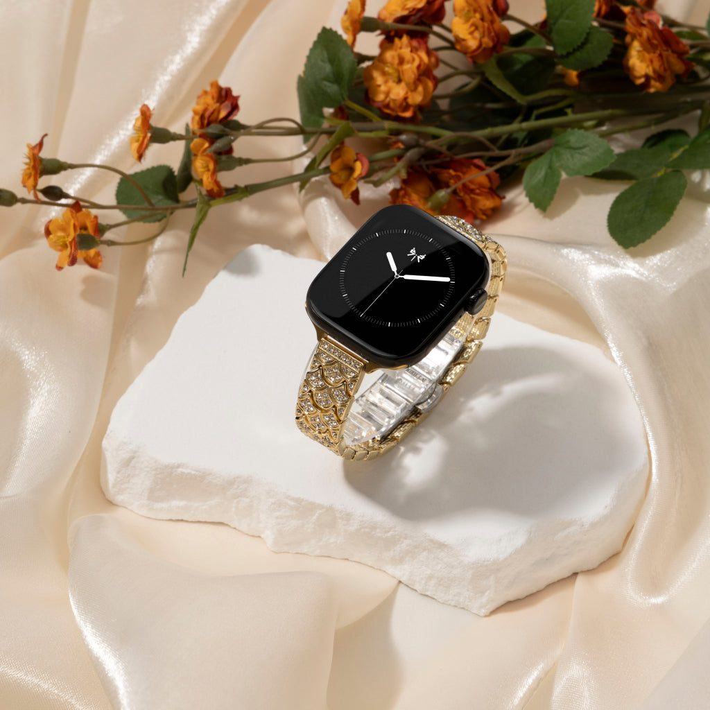 Merelle Scale Crystal Band For Apple Watch
