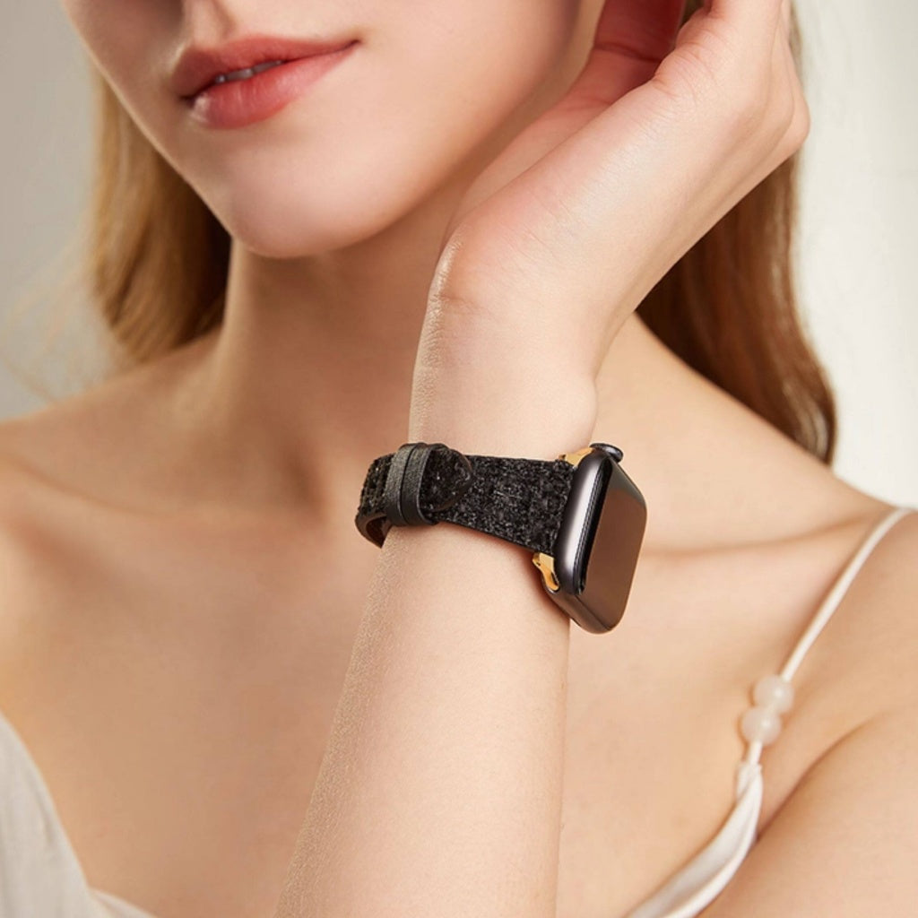 Rosalie Tweed Rose Band for Apple Watch