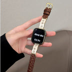Evelina Jewelry Leather Band For Apple Watch