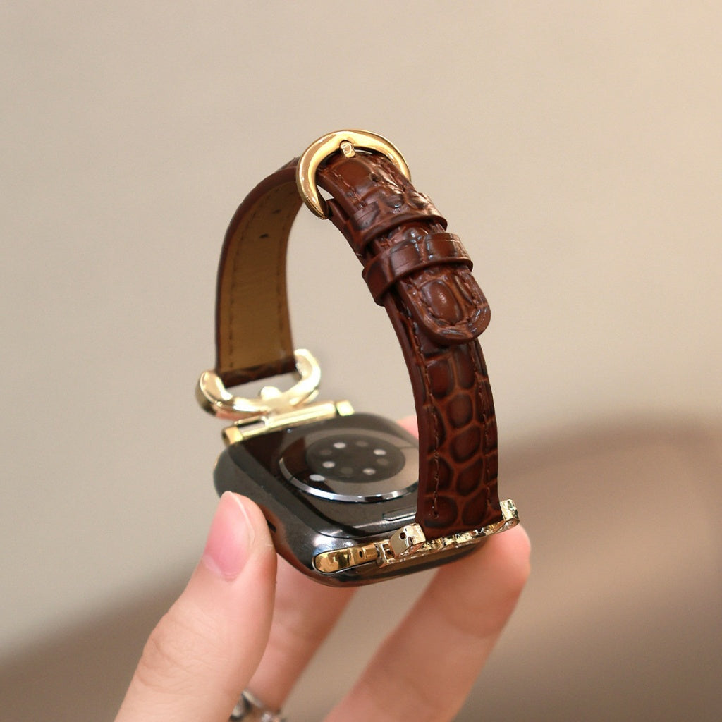 Regina Crystal Leather Band for Apple Watch