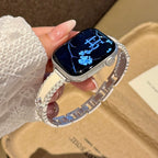 Celestine Crystal Leather Band For Apple Watch