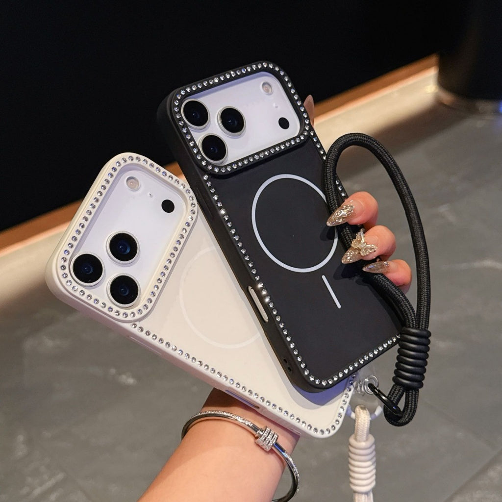 Luxury Bling Phone Cover with Strap