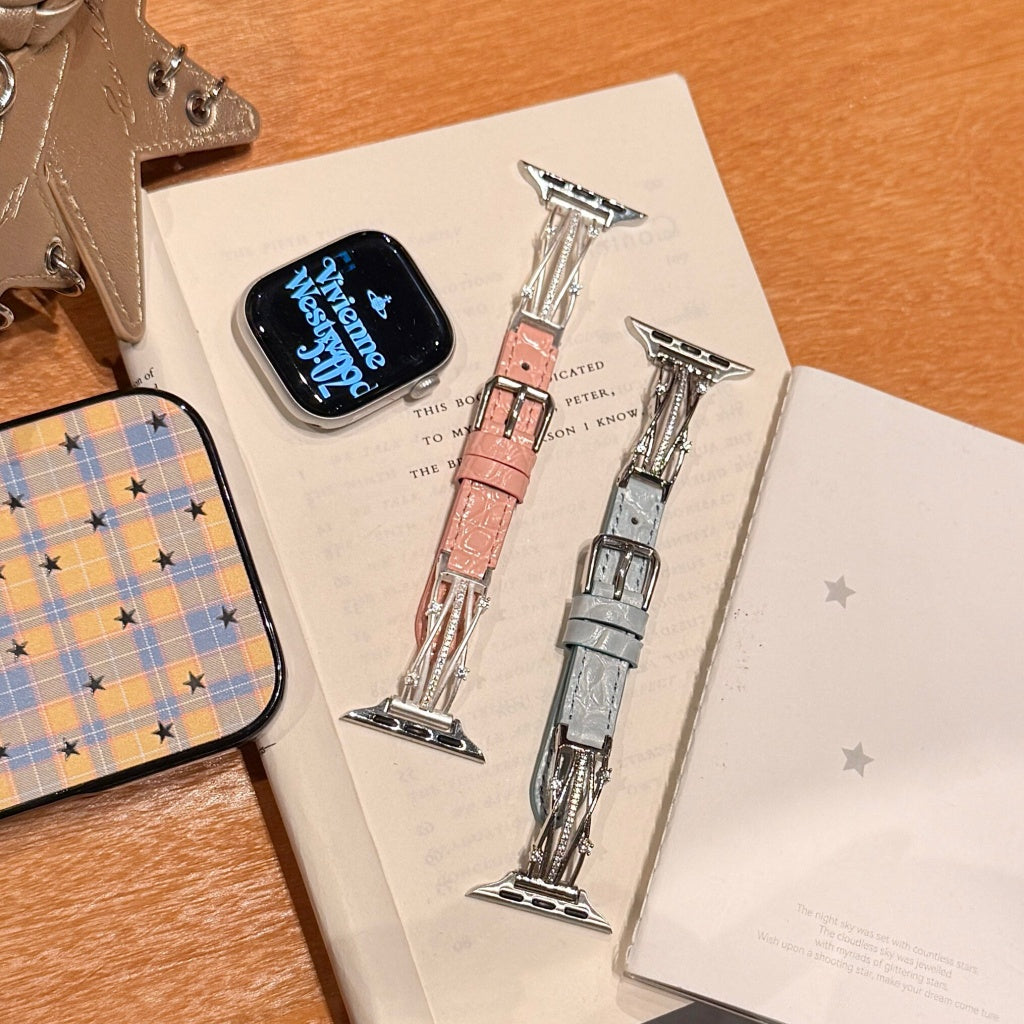 Stellar Orbit Leather Band For Apple Watch