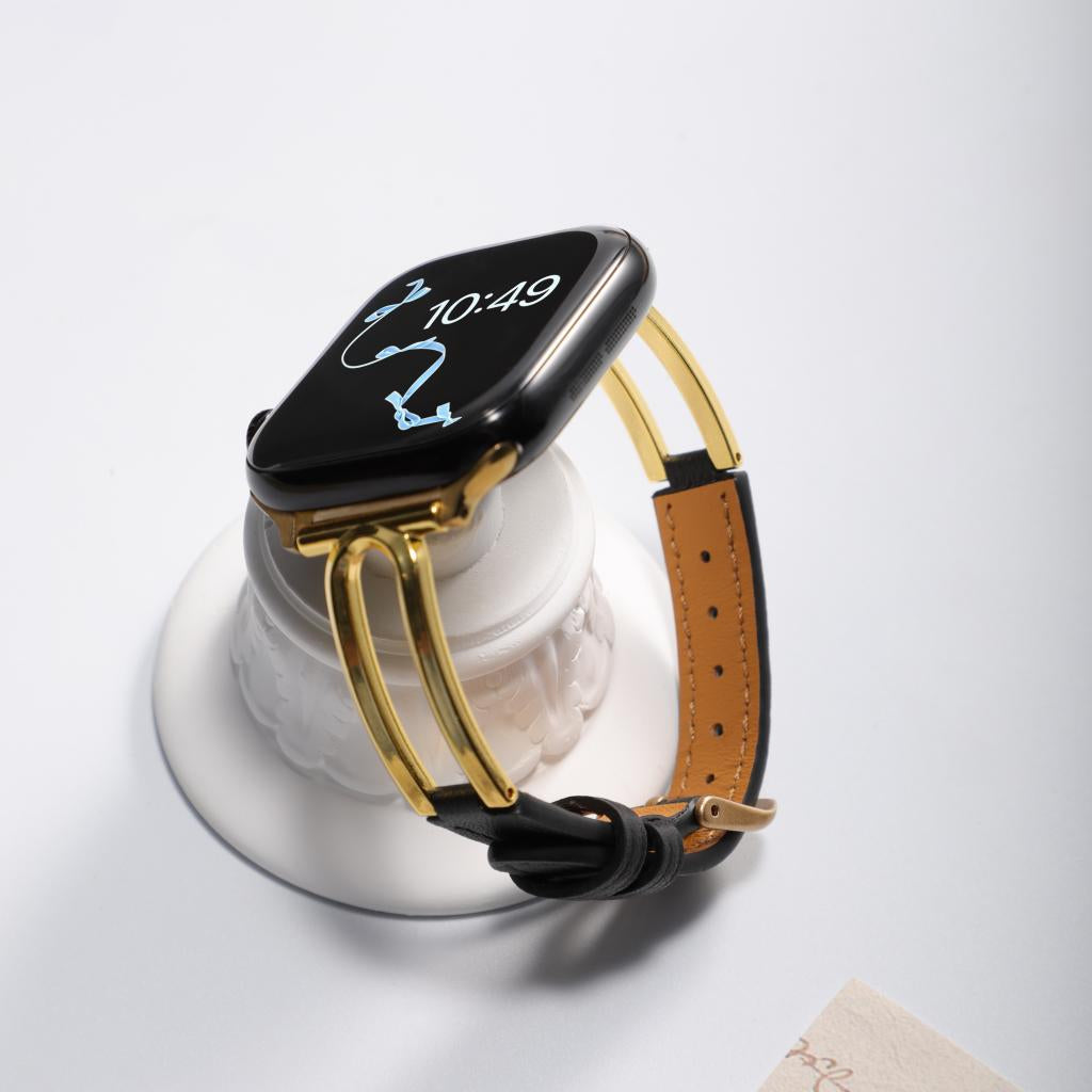 Aurelia Elegant Leather Band For Apple Watch