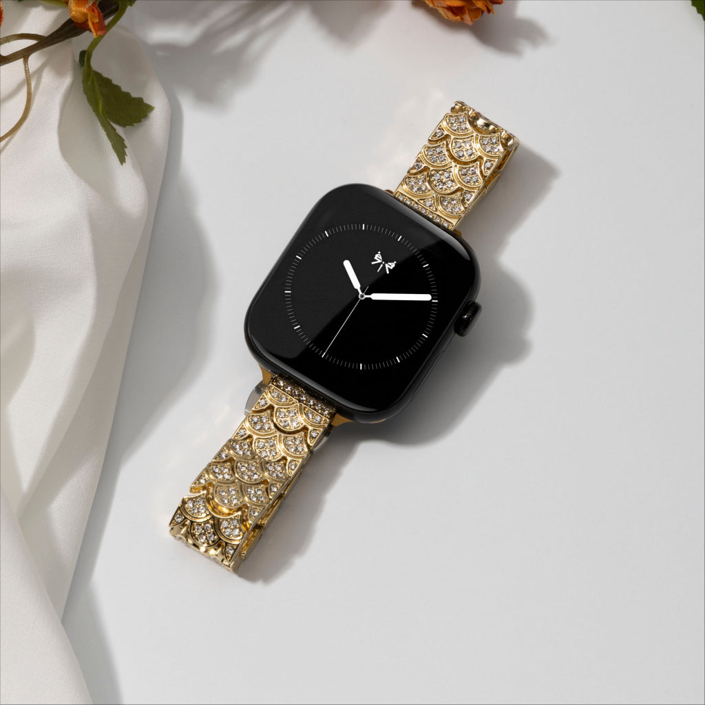 Merelle Scale Crystal Band For Apple Watch