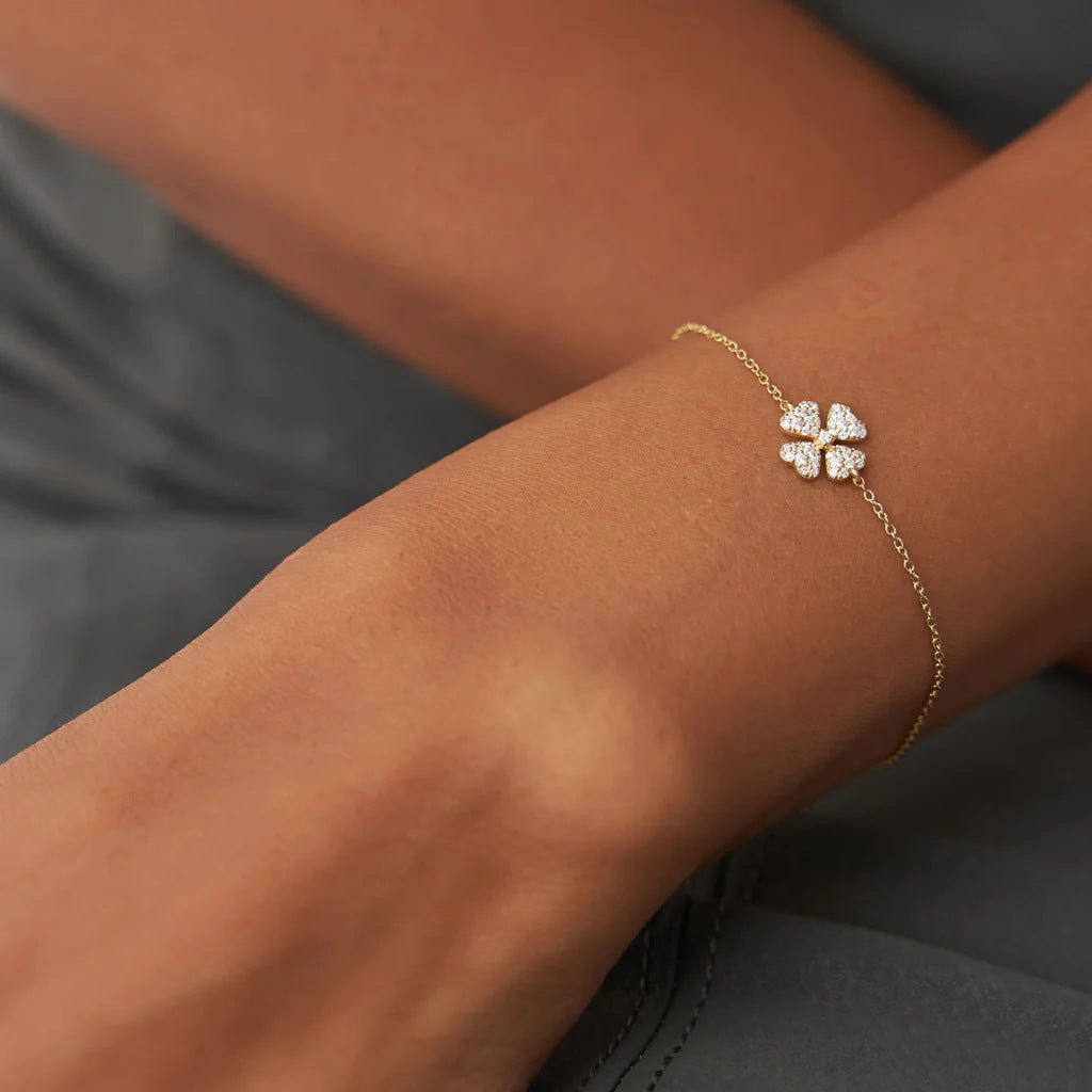 Clover Zircon Bracelet