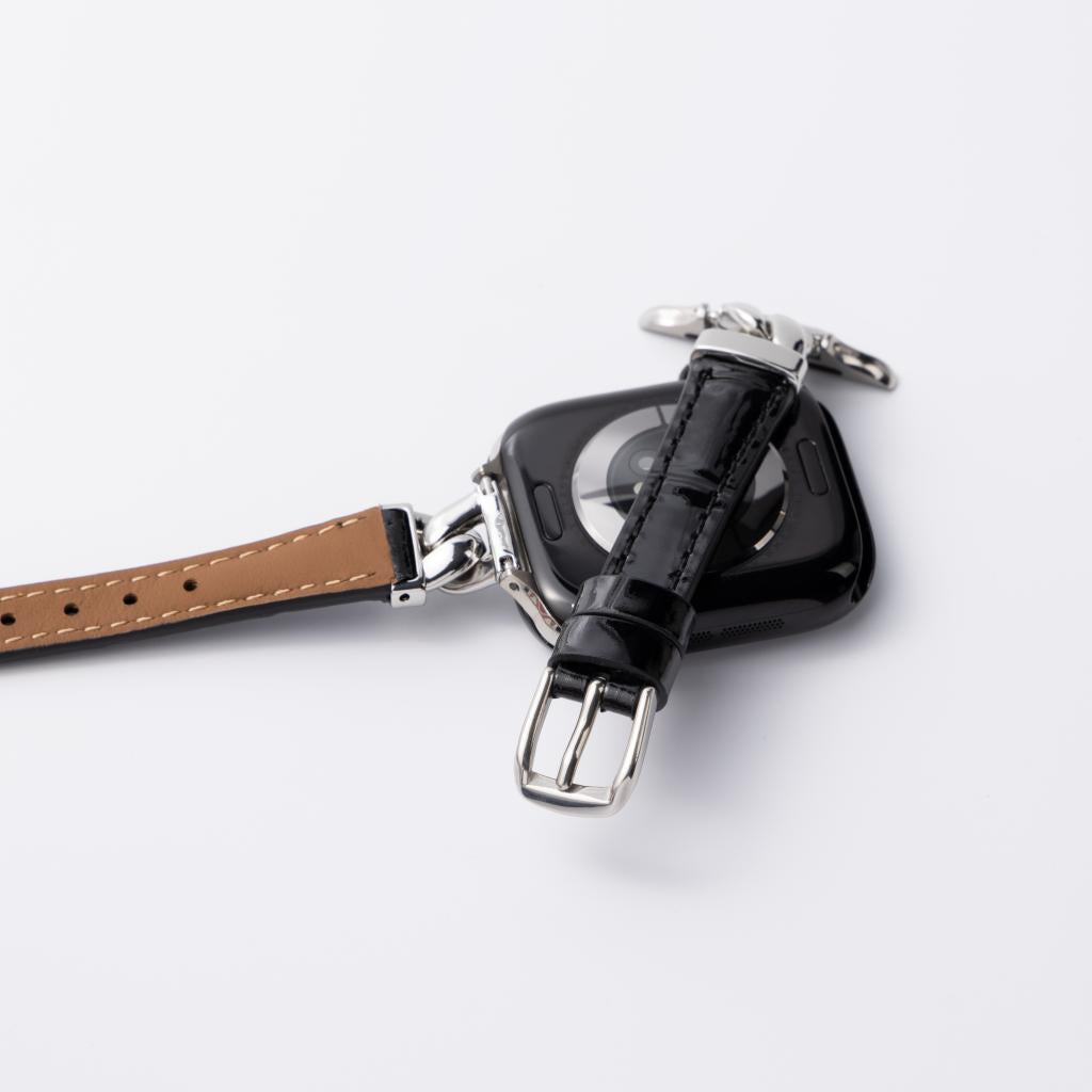 Vivienne Crocodile Leather Band For Apple Watch