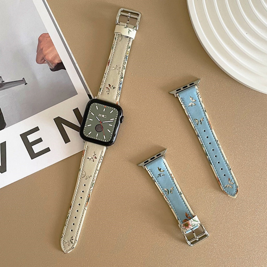 Elegant Butterfly Leather Strap