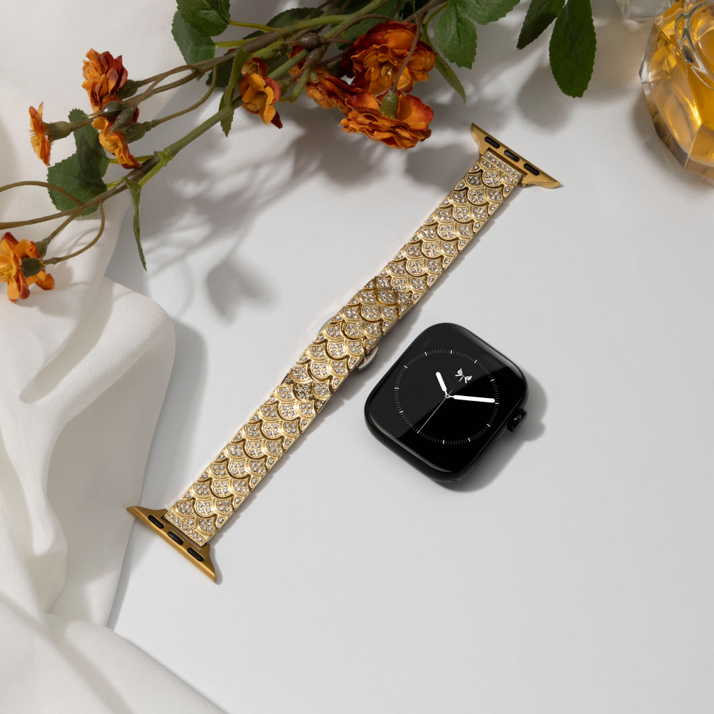 Merelle Scale Crystal Band For Apple Watch