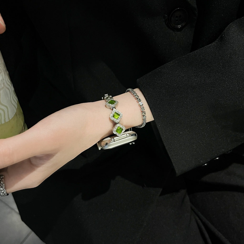 Crystal Metal Apple Watch Band