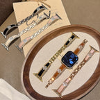Celestine Crystal Leather Band For Apple Watch