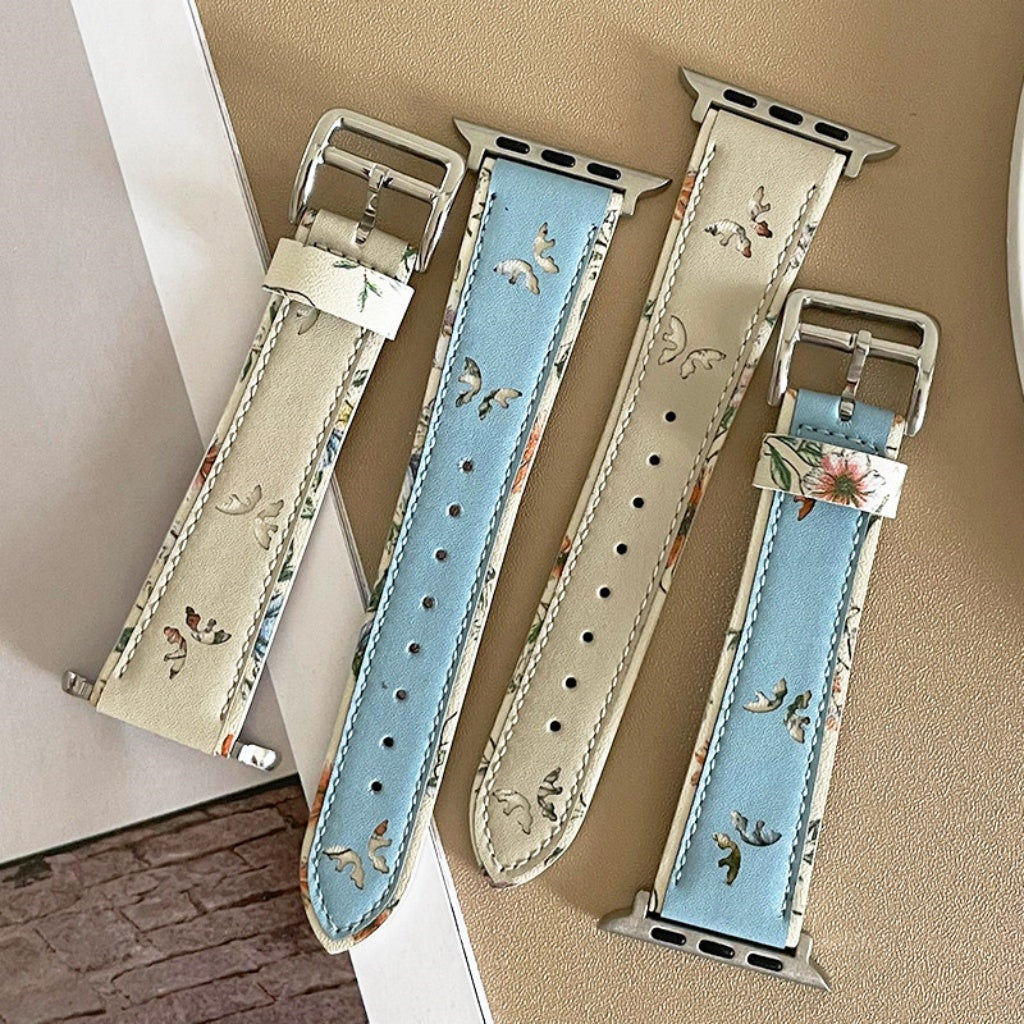 Elegant Butterfly Leather Strap