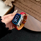 Clover Decor Leather Apple Watch Band