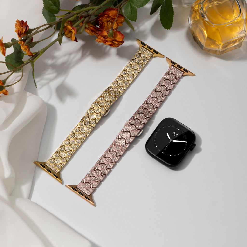 Merelle Scale Crystal Band For Apple Watch