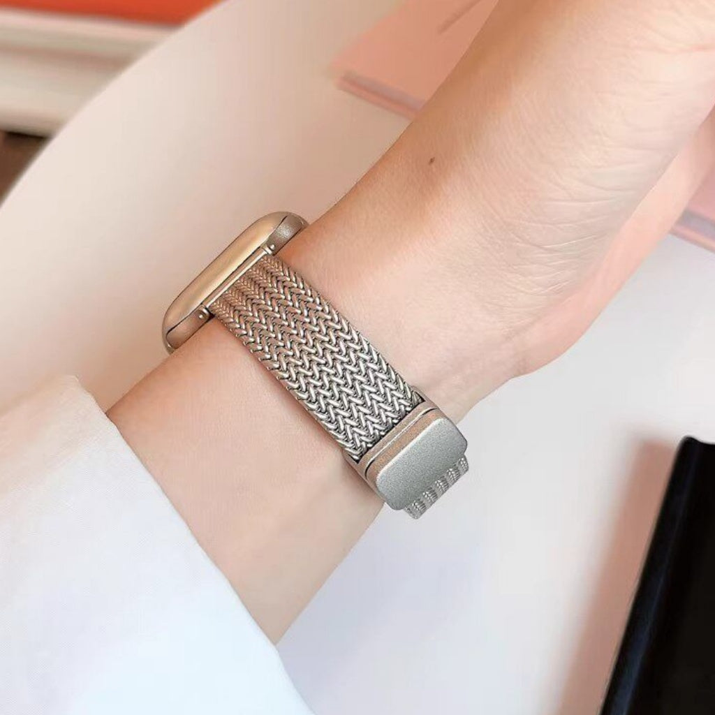 Wheat Pattern Metal Watch Band