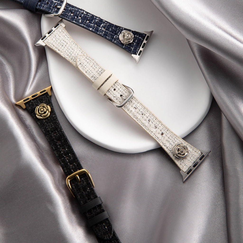 Rosalie Tweed Rose Band for Apple Watch