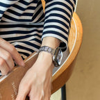 Diamond-Encrusted Metal Chain Strap For Apple Watch