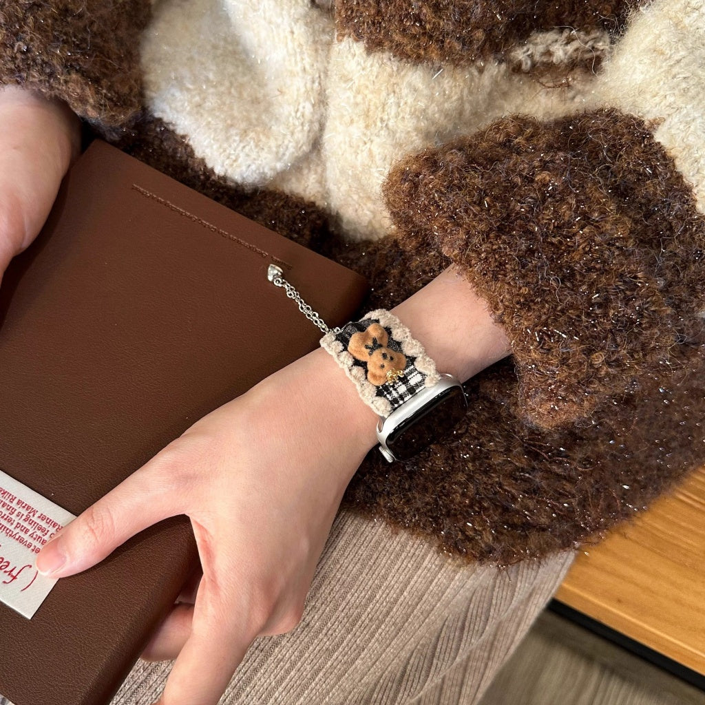 Cozy Bear Plush Apple Watch Band