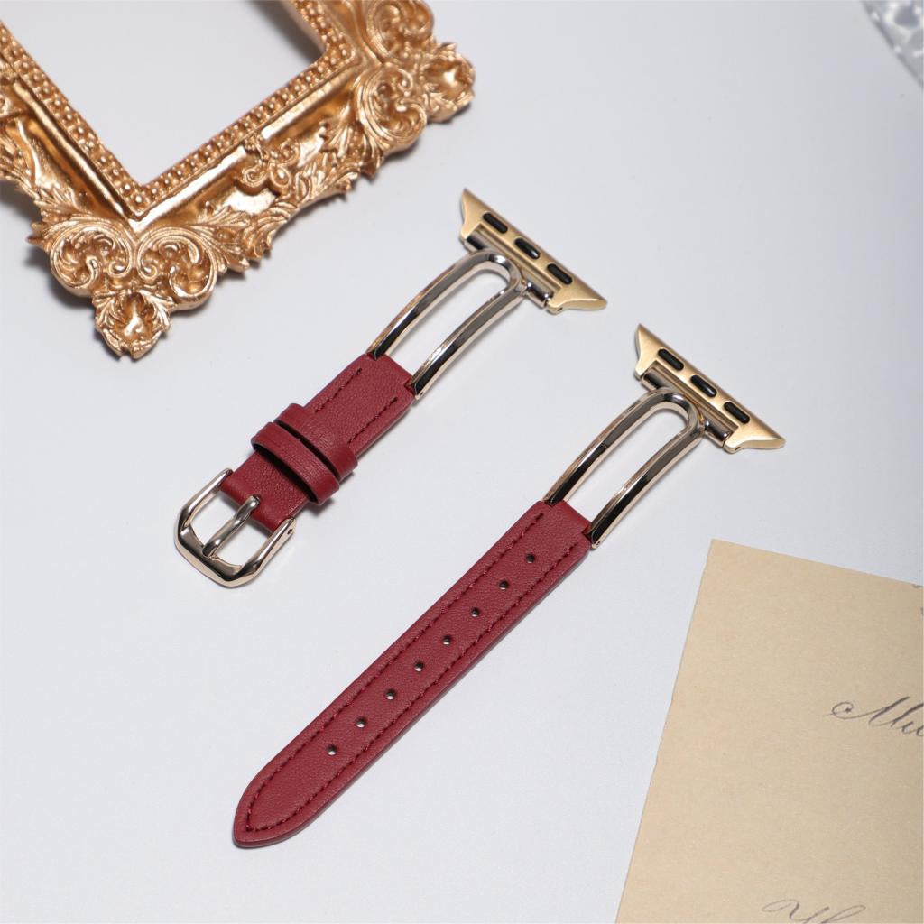 Aurelia Elegant Leather Band For Apple Watch