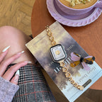 Floral Metal Bracelet For Apple Watch