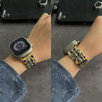 Retro Chrome Hearts Metal Apple Watch Band