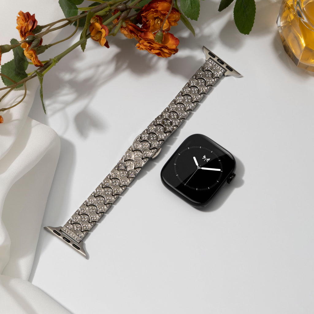 Merelle Scale Crystal Band For Apple Watch