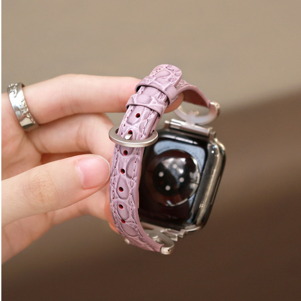 Regina Crystal Leather Band for Apple Watch