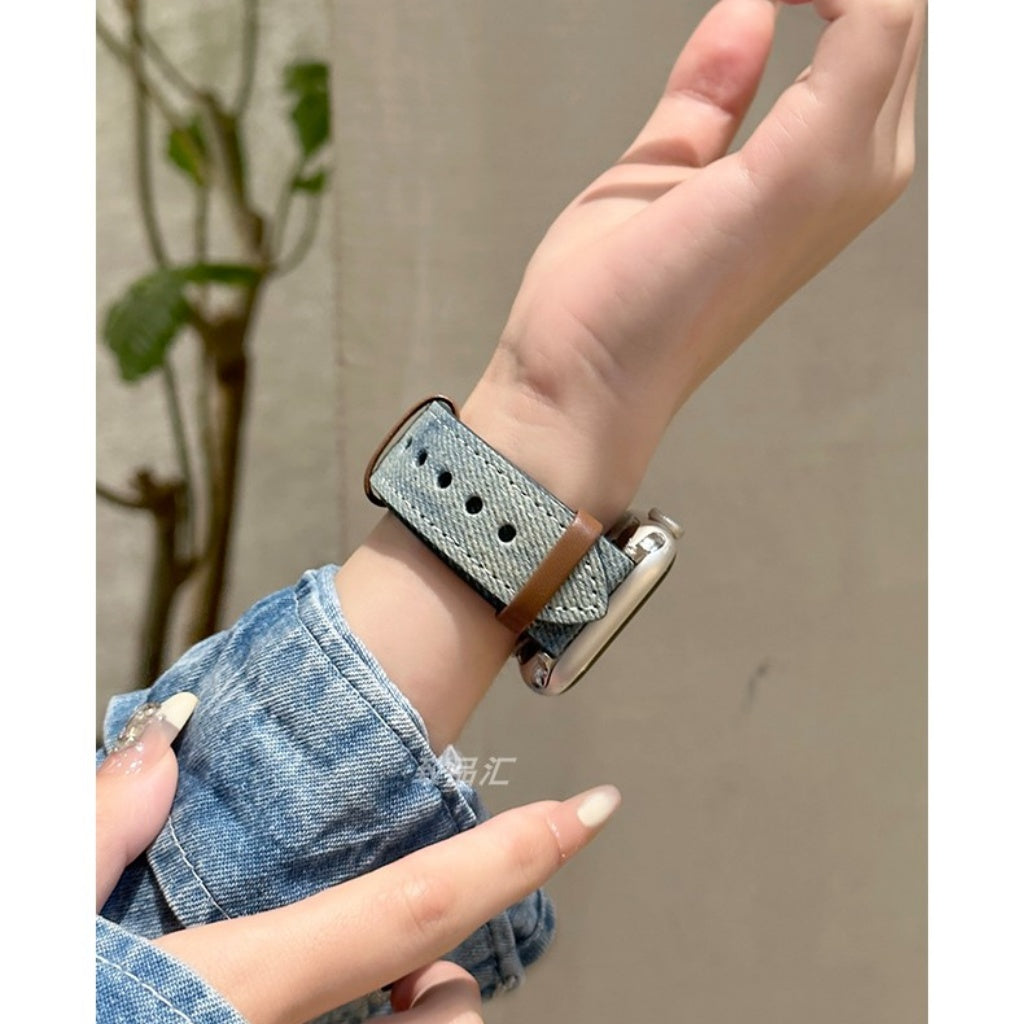 Retro Denim Apple Watch Strap