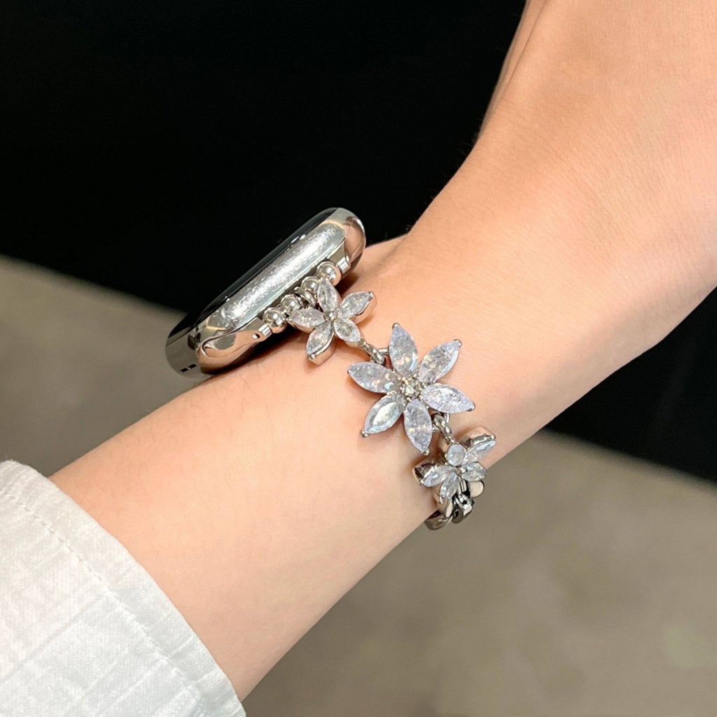 Shimmery Flower Apple Watch Wristband