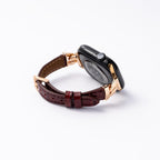 Vivienne Crocodile Leather Band For Apple Watch