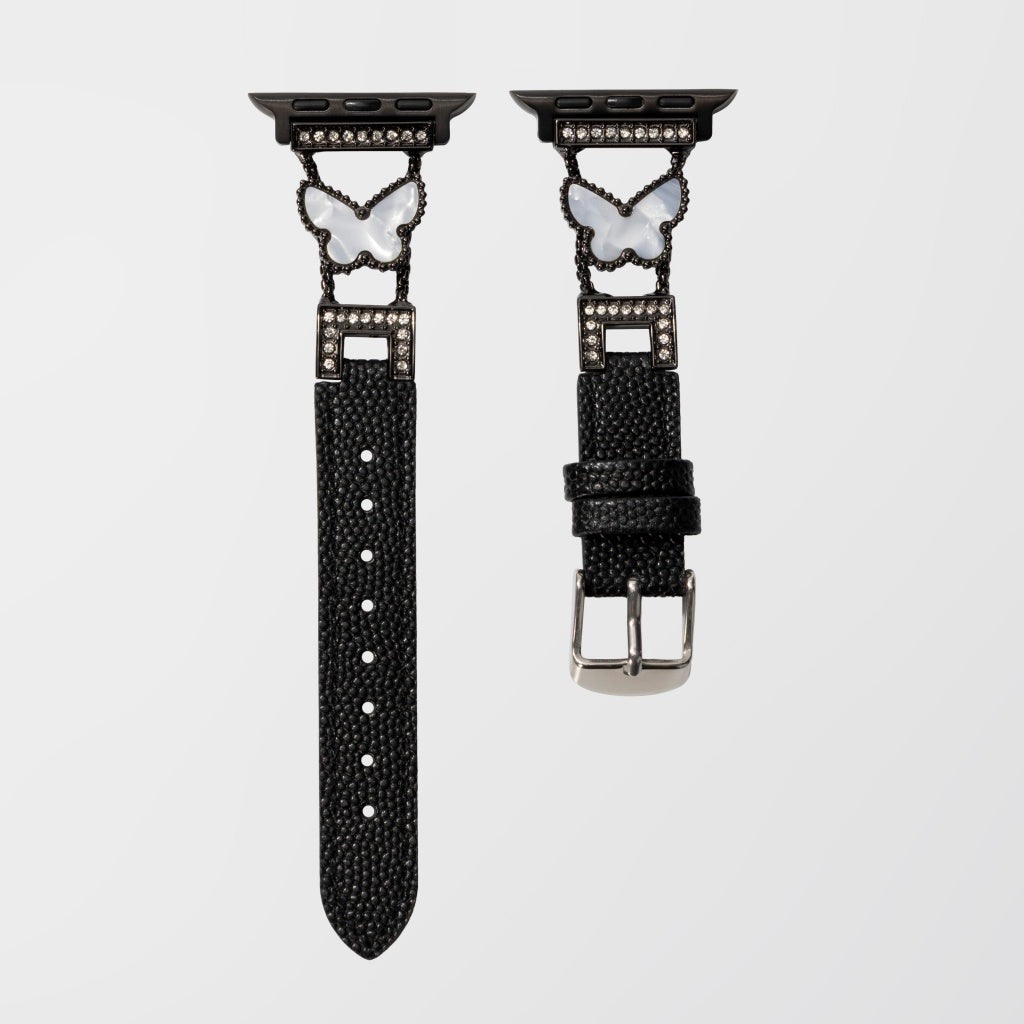 Rosabelle Butterfly Leather Band for Apple Watch