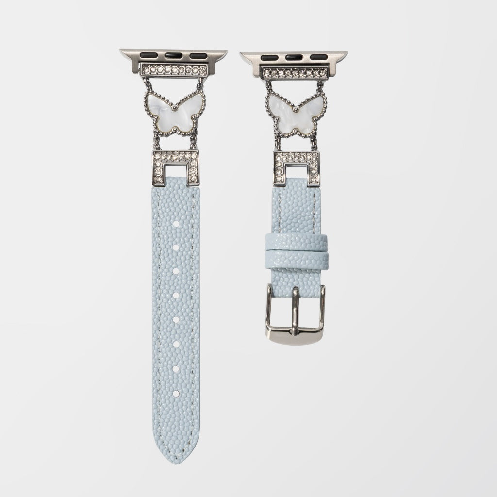 Rosabelle Butterfly Leather Band for Apple Watch