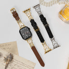Rosabelle Butterfly Leather Band for Apple Watch
