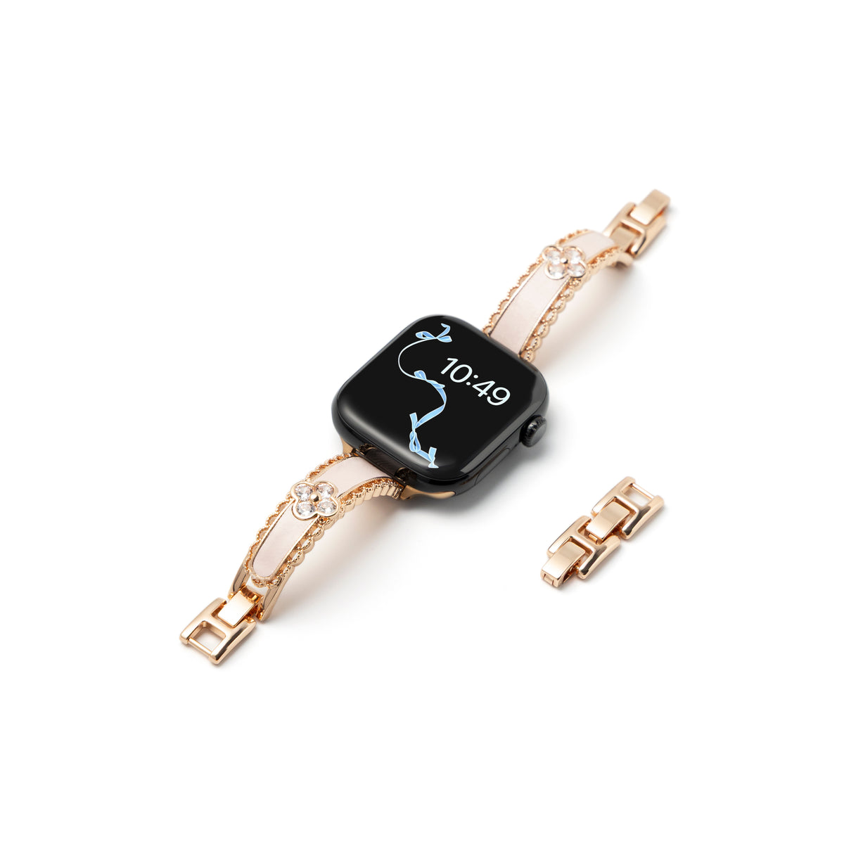 Celestine Crystal Leather Band For Apple Watch
