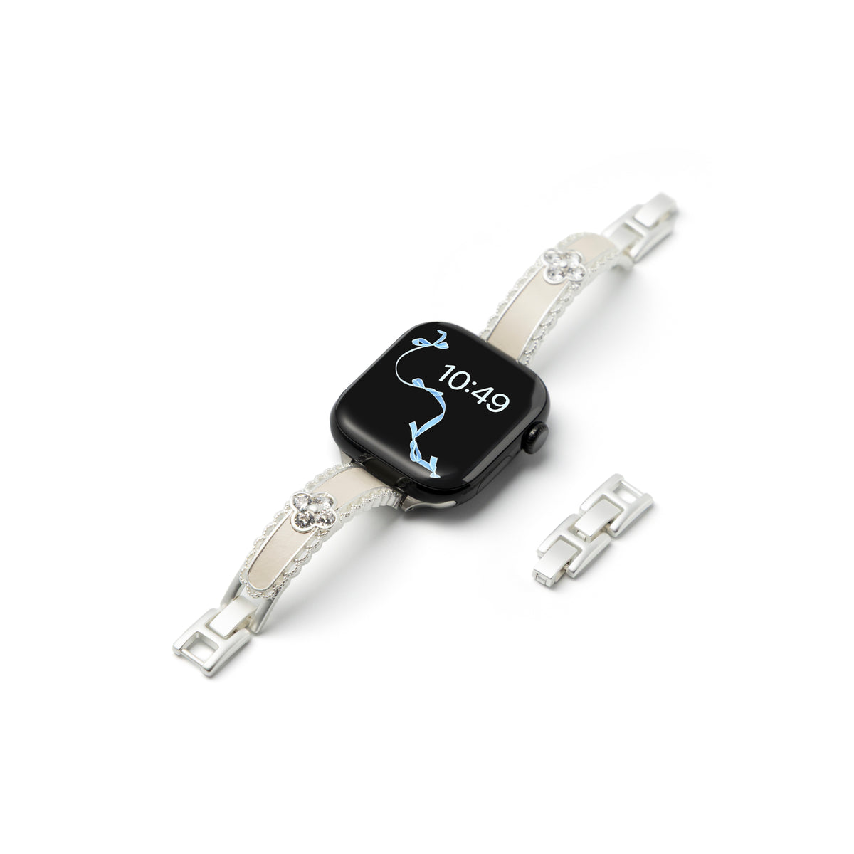 Celestine Crystal Leather Band For Apple Watch