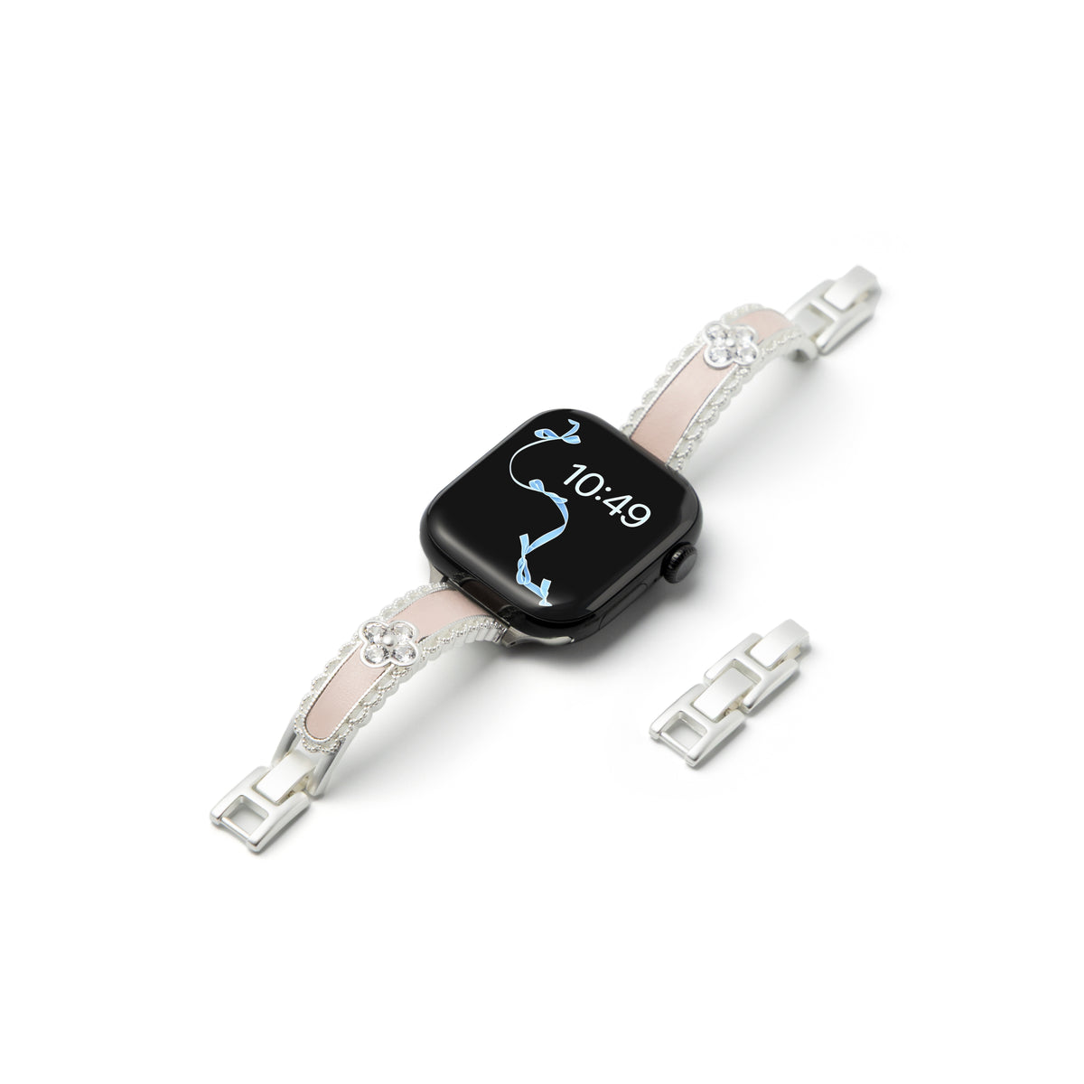 Celestine Crystal Leather Band For Apple Watch